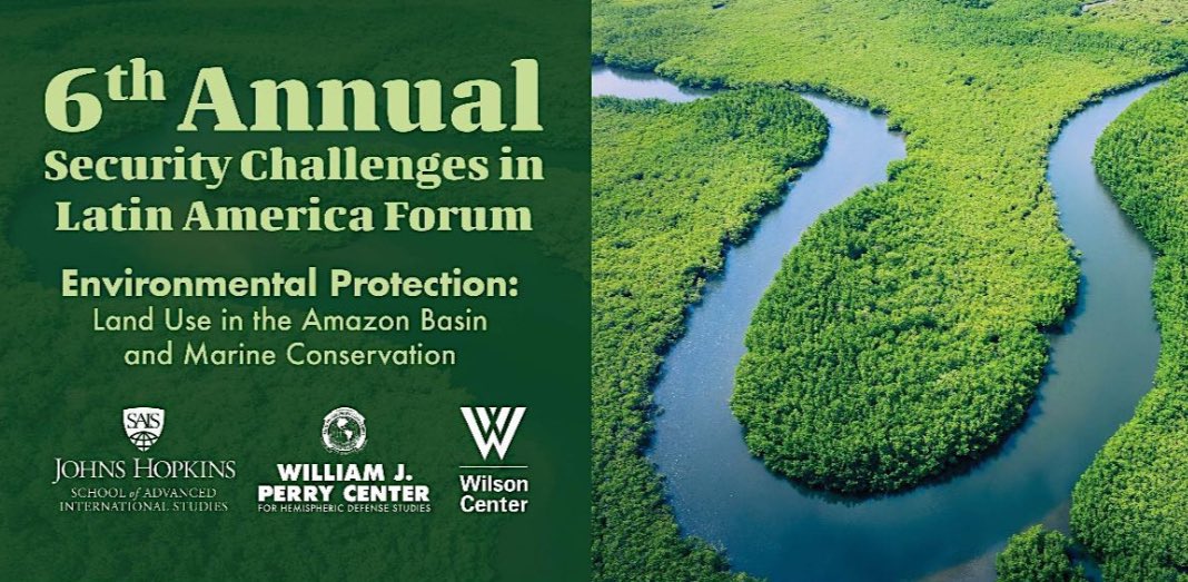 Join The Americas at @johnshopkinssais for the 6th Annual Security Challenges in Latin America forum next week on Thursday April 4th! 

This forum will focus on Environmental Protection: Land Use in the Amazon Basin and Marine Conservation 

eventbrite.com/e/6th-annual-s…