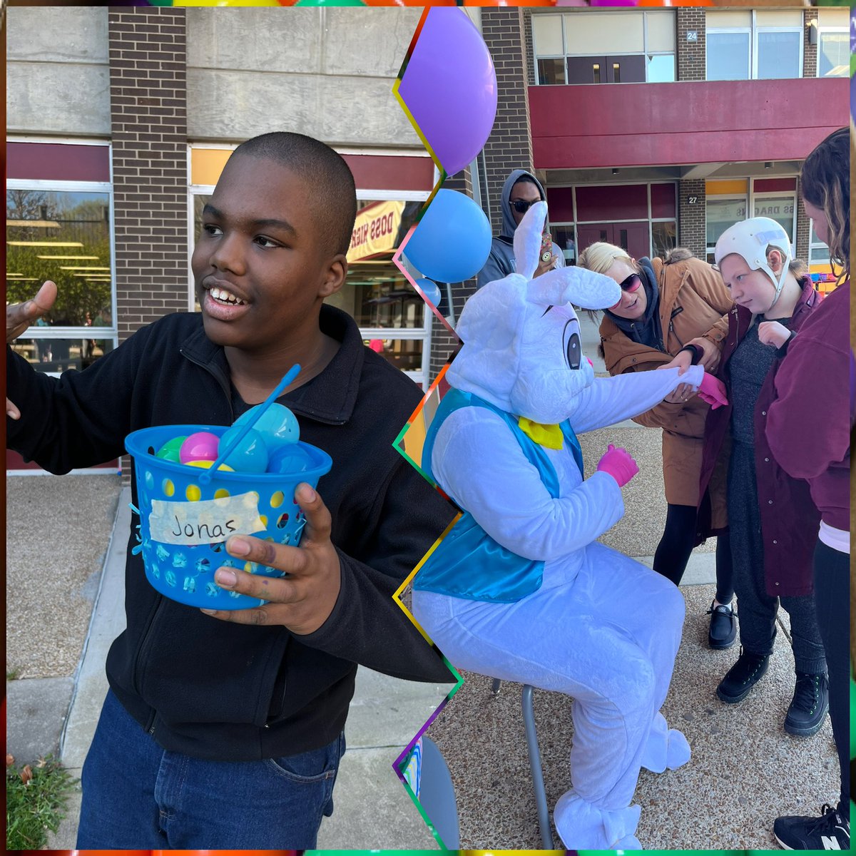 BornToTeachUs's tweet image. Spent part of the day w/ these #futureeducators &amp;amp;Ss as they embraced spring with an egg hunt, bubbles, crafts, and 🐰 It was a team effort that had great rewards! TY to all those who helped and donated!  #bethechange @tara_gail @doss_businessandeduc @harrydosshigh @jcpsky
