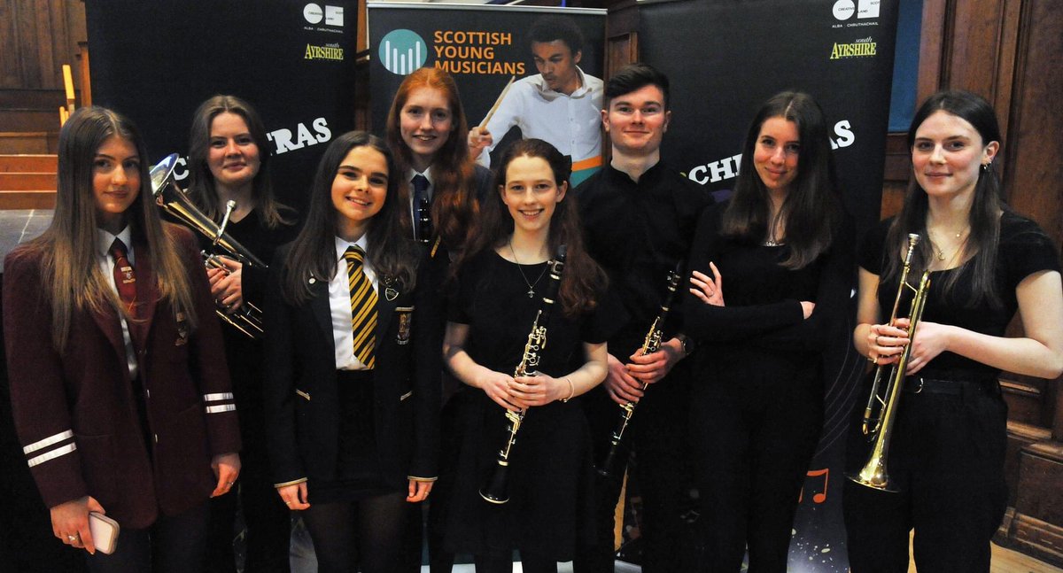 1/3 📣 South Ayrshire Young Musician of the Year 2024 📣 Well done to winner Maria Ludkin-Finnie, Belmont Academy (clarinet) and runners up in the senior category Rosie Wallbanks, Prestwick Academy (violin) and Lucy Adamson, Marr College (Tenor Horn)