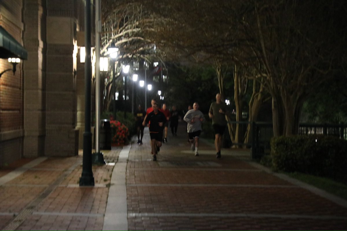 At the #CCoE, we lead from the front! Great to get after it with my 06+ team on a motivational early morning run! #ArmyLeaders #FortEisenhower #CyberForge #ThursdayMorning #Augusta