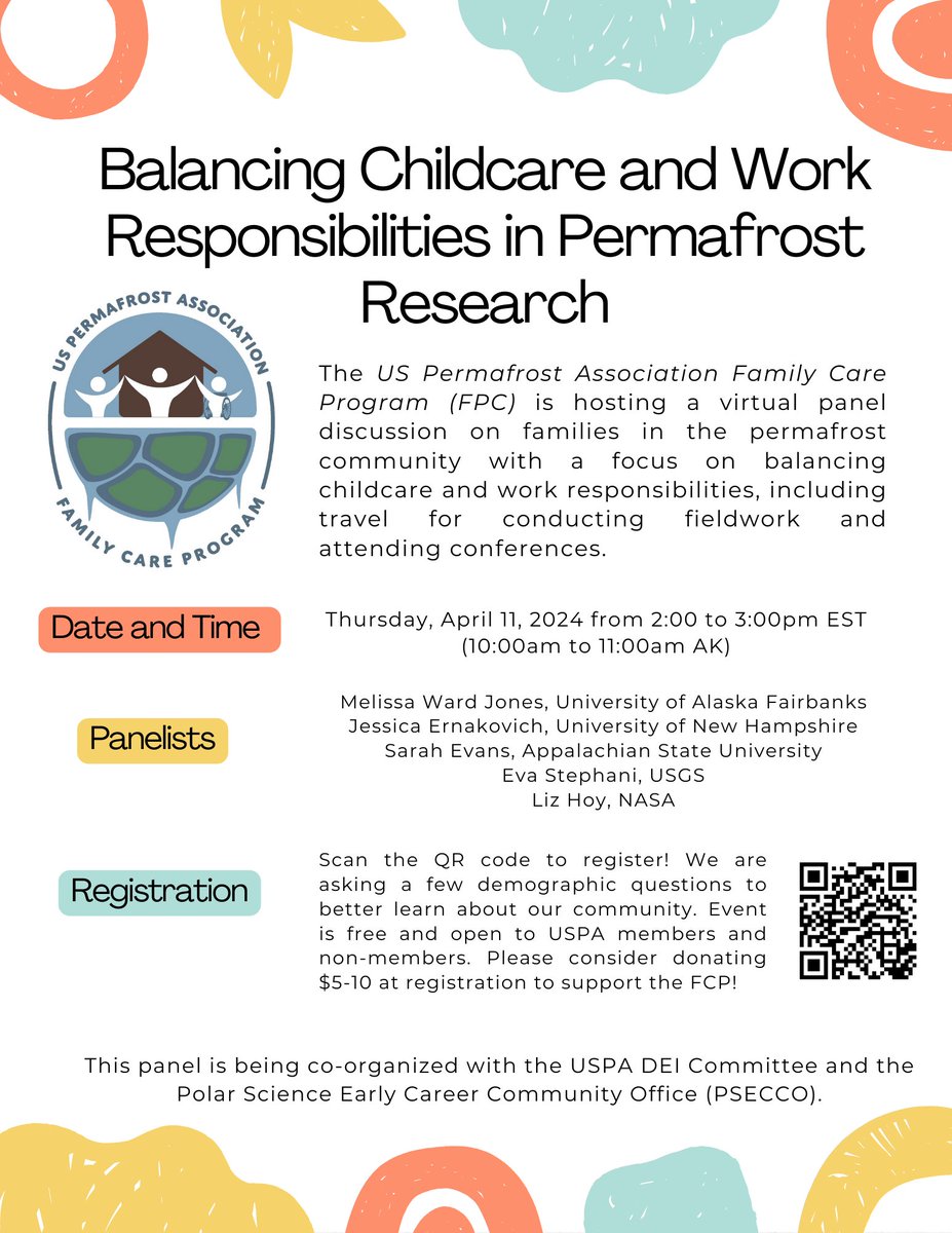 Melissa Ward Jones (@mkwardjones) on Twitter photo The new <a href="/uspermafrost/">uspermafrost</a> FCP is hosting a virtual panel event with @polarsecco to discuss balancing childcare and work responsibilities. This event is free and open to both members and non-members. Please consider donating to the FCP during registration to help support the program! The new <a href="/uspermafrost/">uspermafrost</a> FCP is hosting a virtual panel event with @polarsecco to discuss balancing childcare and work responsibilities. This event is free and open to both members and non-members. Please consider donating to the FCP during registration to help support the program!