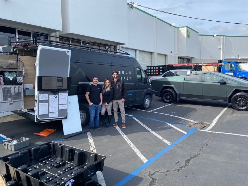 Tesla Energy doing on site Powerwall 3 Training at the BayWa company in San Leandro, California.