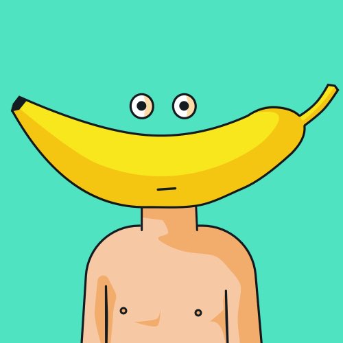 127 - Big Yellow Banana #illustration #digitalart #illustrationartist #vector #colour #creative #weird #surreal  #comic #cartoon #portrait #color #lineart #artist