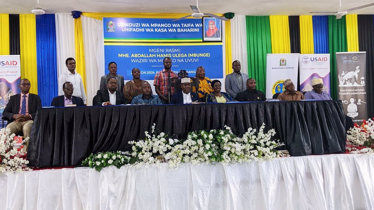 Jerry Mang'ena (@jerrymangena) on Twitter photo Celebrating the launch of National Action for Conservation of Marine Turtles in Tanzania! Grateful for Seasense, MPRU, & USAID Tuhifadhi Maliasili's support. Honored to receive the document on behalf of Aqua-Farms Organization from Hon. Abdallah Ulega <a href="/UvuviNa/">Mifugo na Uvuvi</a> Celebrating the launch of National Action for Conservation of Marine Turtles in Tanzania! Grateful for Seasense, MPRU, & USAID Tuhifadhi Maliasili's support. Honored to receive the document on behalf of Aqua-Farms Organization from Hon. Abdallah Ulega <a href="/UvuviNa/">Mifugo na Uvuvi</a>