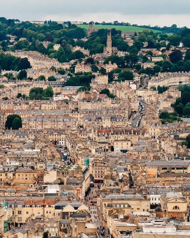 Bath I always think of #JaneAusten when I think of #Bath. Even if it was not her happy place, it certainly gave her plenty of wonderful inspiration for her novels, helping her gain insight into the Regency society she depicted with wit and satire.