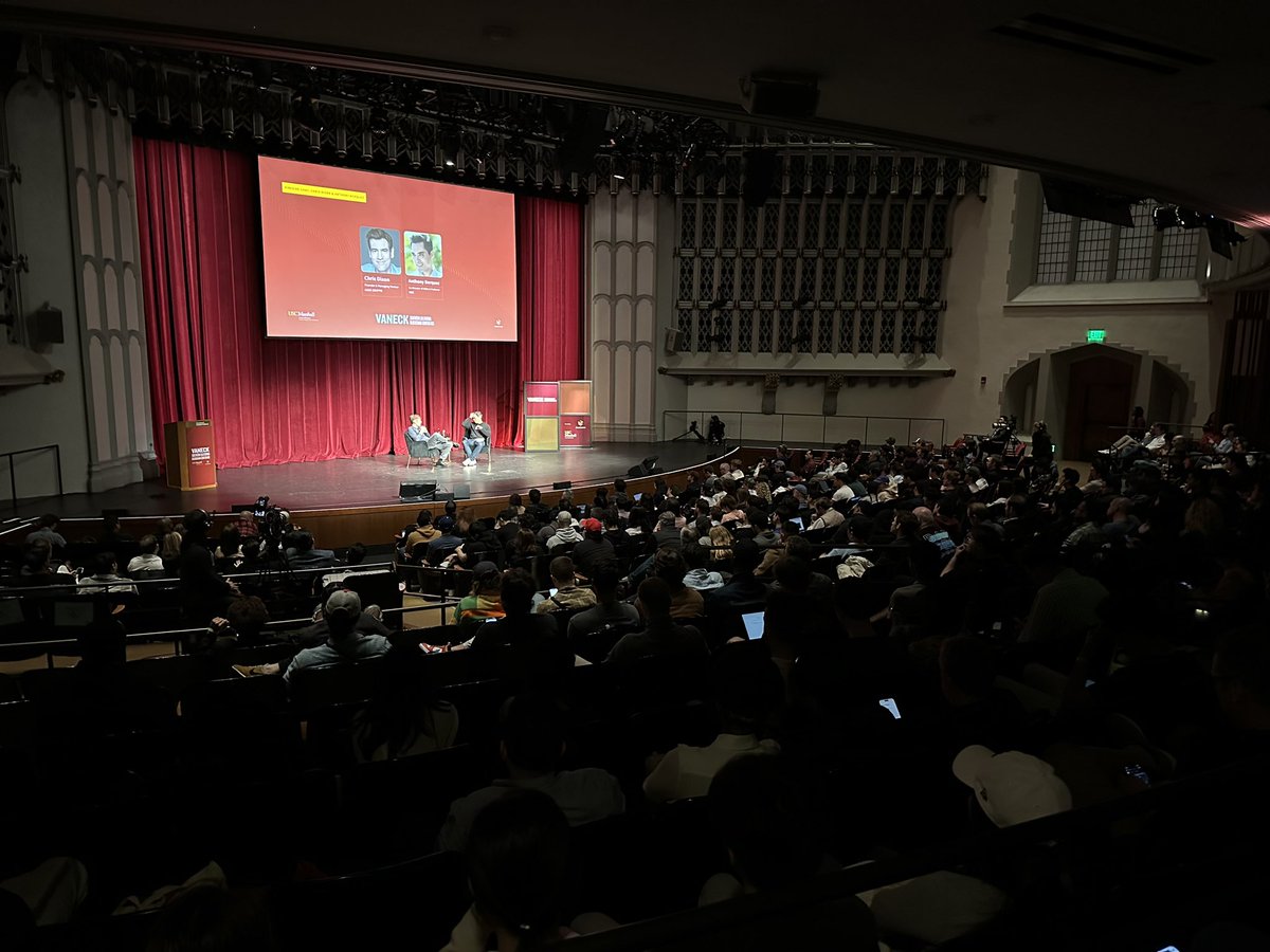 ericwchung's tweet photo. Huge thanks to all 1300+ attendees for coming out to @USCMarshall's VanEck Southern California Blockchain Conference last week!! Fulfilling to host new & old friends and showcase @USC_VEDA & @0xBlockchainSC's crypto efforts at USC.

Incredibly grateful for our speakers & partners: @cdixon @EMostaque @TomBilyeu @devinawalsh @toly @ameliamariec @matthew_sigel @BrianBrooksUS @tarunchitra @LukeKatz4 @jamesyoung @idriveactions @debsoon @neelsomani @JohnNahas84 @0xPeterK @JIQQYJONES Sudhir Upadhyay @vaneck_us @heirloom_io @Edu_DAO @avax @gauntlet_xyz @Polymer_Labs @MelrosePR 

More coming soon™️