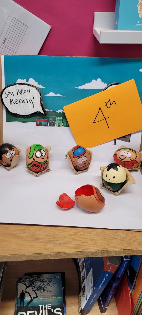 @BCS6thform had a cracking interform challenge creating dioramas of their favourite TV shows out of eggs! #Easter #lovelearninglovelife