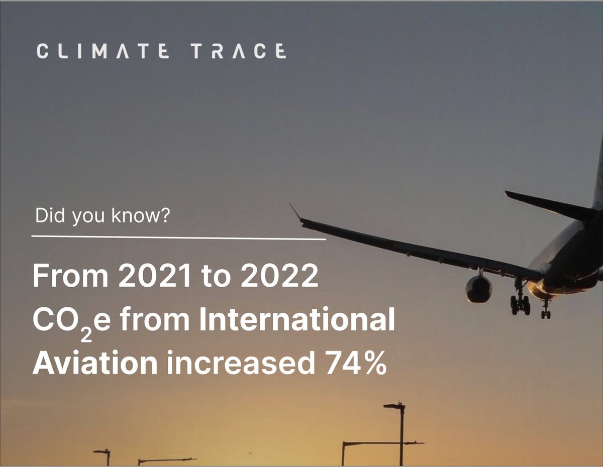 In 2022, emissions from international aviation increased 74% from the prior year, from 261 MT CO2e in 2021 to 454 MT CO2e in 2022. Did you get the answer right last week? #Emissions #InternationalFlights