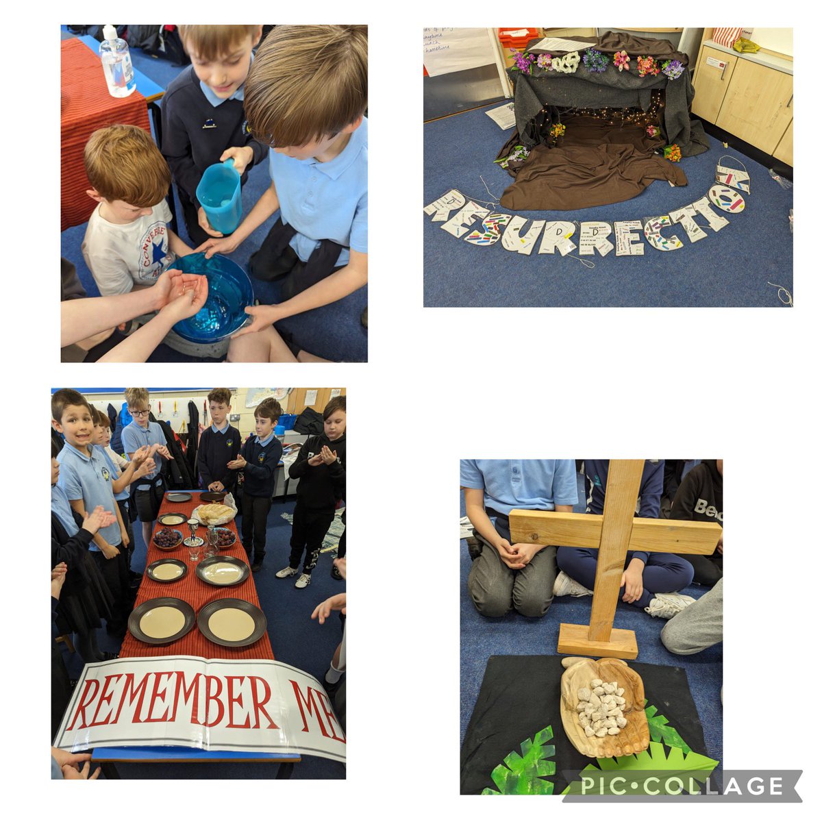 thingwallprima1's tweet photo. 💙💛Y5 worked with Mrs Elson @ElsonREdays this afternoon on a creative interpretation of the Easter story! Thank you Mrs Elson, we learned lots!💛💙 https://t.co/b7ouxScONv