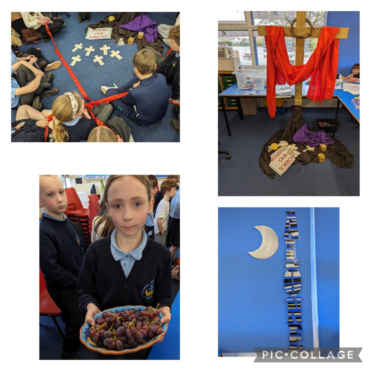 thingwallprima1's tweet photo. 💙💛Y5 worked with Mrs Elson @ElsonREdays this afternoon on a creative interpretation of the Easter story! Thank you Mrs Elson, we learned lots!💛💙 https://t.co/b7ouxScONv