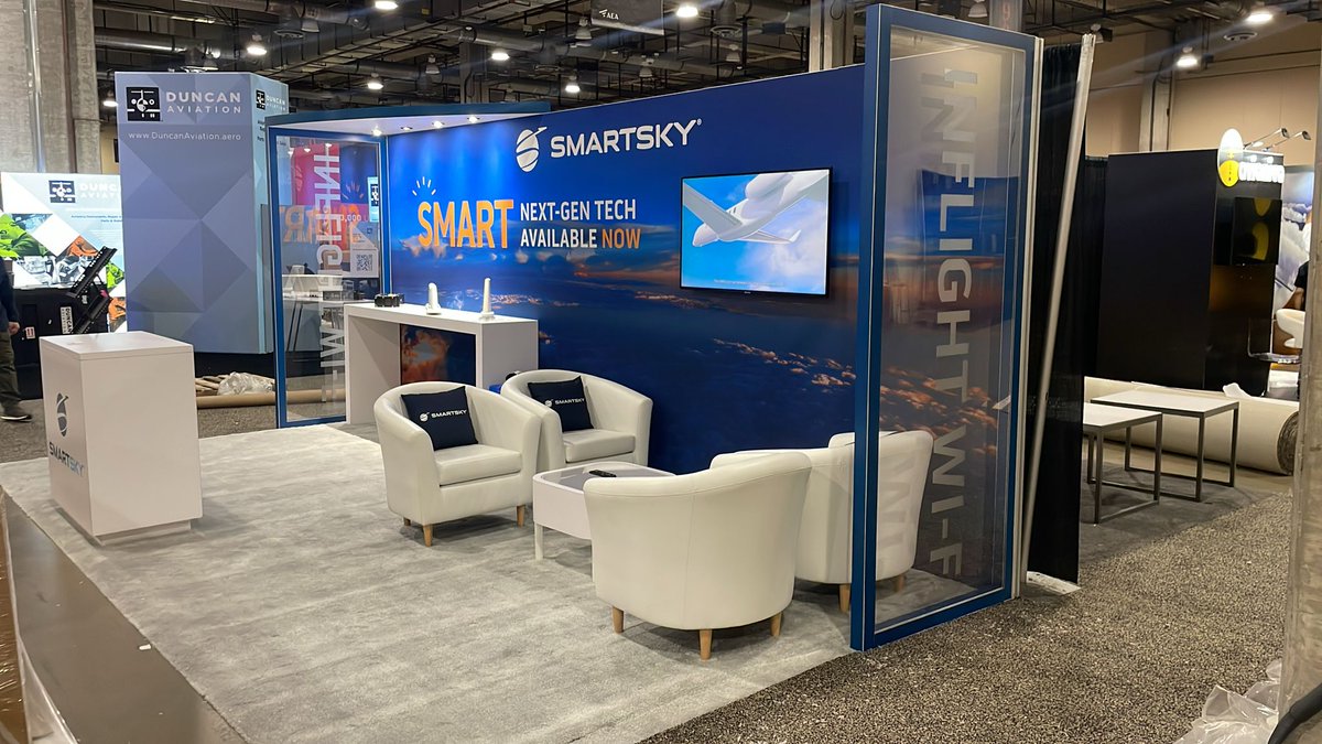 We hope that #AEA24 was a big success for all of the #avionics professionals in attendance. It is always a pleasure collaborating with the fantastic team at @SmartSkyATG. Thanks again, SmartSky!

#tradeshow #booth #exhibit  #tradeshows #brandedenvironment
