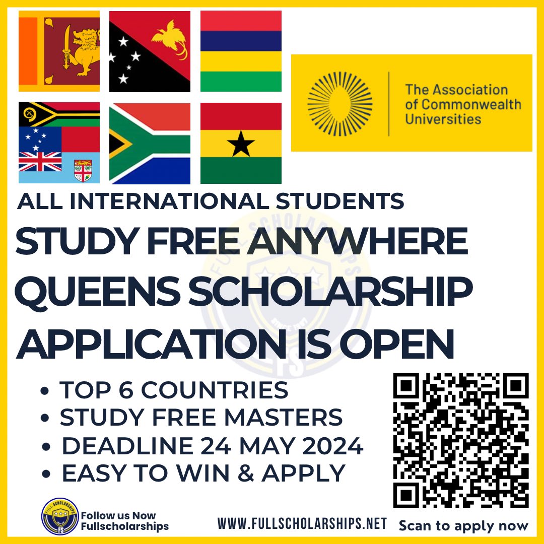 Queen Elizabeth Commonwealth Scholarships 2024-2025 - Applications are now open for Fully Funded QECS for Masters degree

Apply here - kashmirlook.com/2024/03/queen-…

#instylemagazine #cutecharacter #princesscharlotte #womencrick