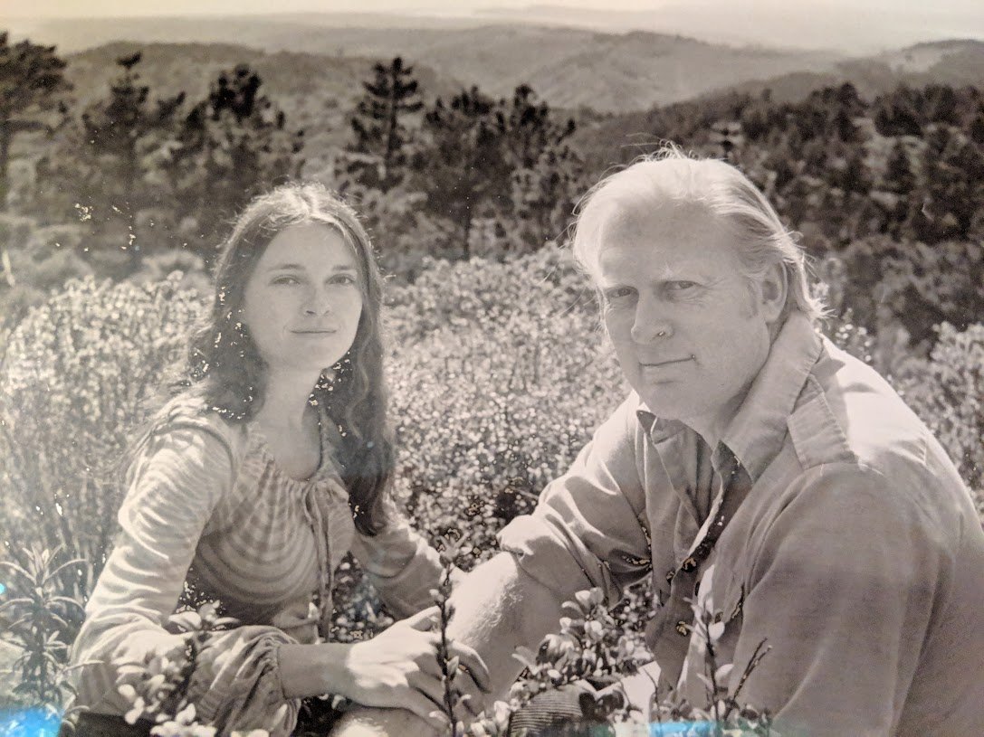 Happy heavenly 96th birthday to Michael! He wasn't convinced there was an afterlife, but if there is, he's definitely hanging out with the love of his life, former professor of feminist philosophy Mary Anne Warren. Here they are at the home they loved so much in Pt Reyes CA.❤️