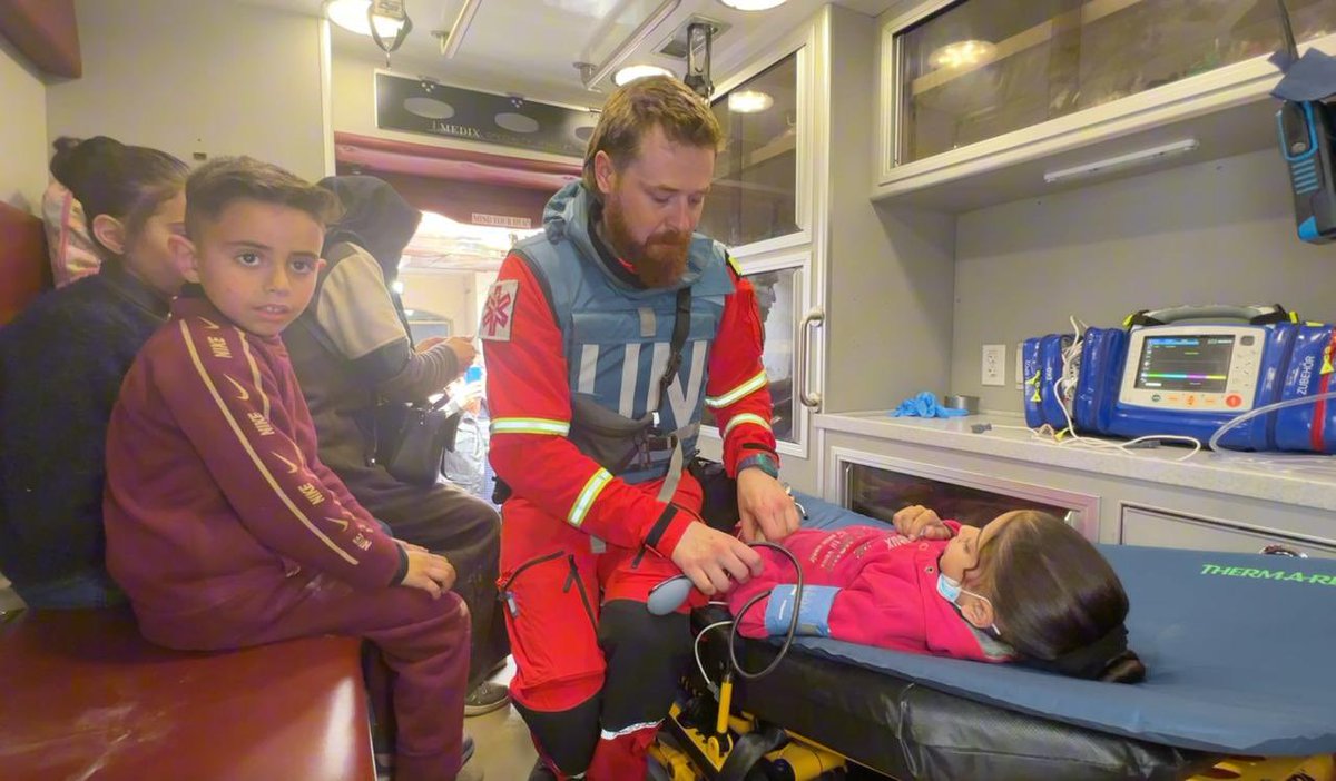 DrTedros's tweet photo. .@WHO and partners deployed an international emergency medical team and evacuated a child from Kamal Adwan hospital in northern #Gaza today. The emergency medical team - the first in northern Gaza - includes one general surgeon, one emergency doctor, one orthopedic surgeon and one anesthetist.

The evacuated patient is 12 years old with cystic fibrosis and in the next few days will be transferred abroad for further treatment.

The hospital is serving 120 patients at the moment, with about 700 patients circulating daily, including those who are referred from Al-Ahli hospital.

The pressure on health workers operating without relief is unimaginable. 

Hospitals must be protected, and humanitarian partners must be allowed safe, sustained access to provide health aid, food, fuel and support in restoring the facilities to their full capacity. Ceasefire NOW!