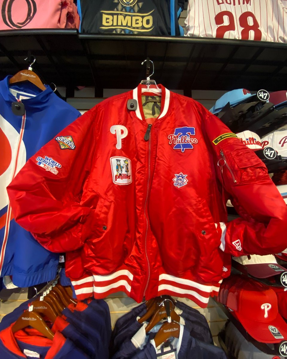 PREIT's tweet image. Get ready to cheer on the @Phillies tomorrow for their opening game with the help of Fan Treasures at @cherryhillmall! Stock up on #Phillies apparel, accessories, and of course everything Phanatic.