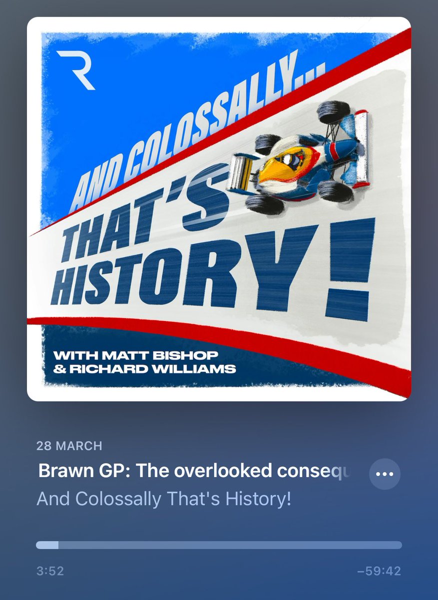 ▶️ Time to kick off the newest podcast in the family - welcome aboard @TheBishF1 @rwilliams1947 🤝 Great to have some more motorsport history to get stuck into 📚🙌🏻
