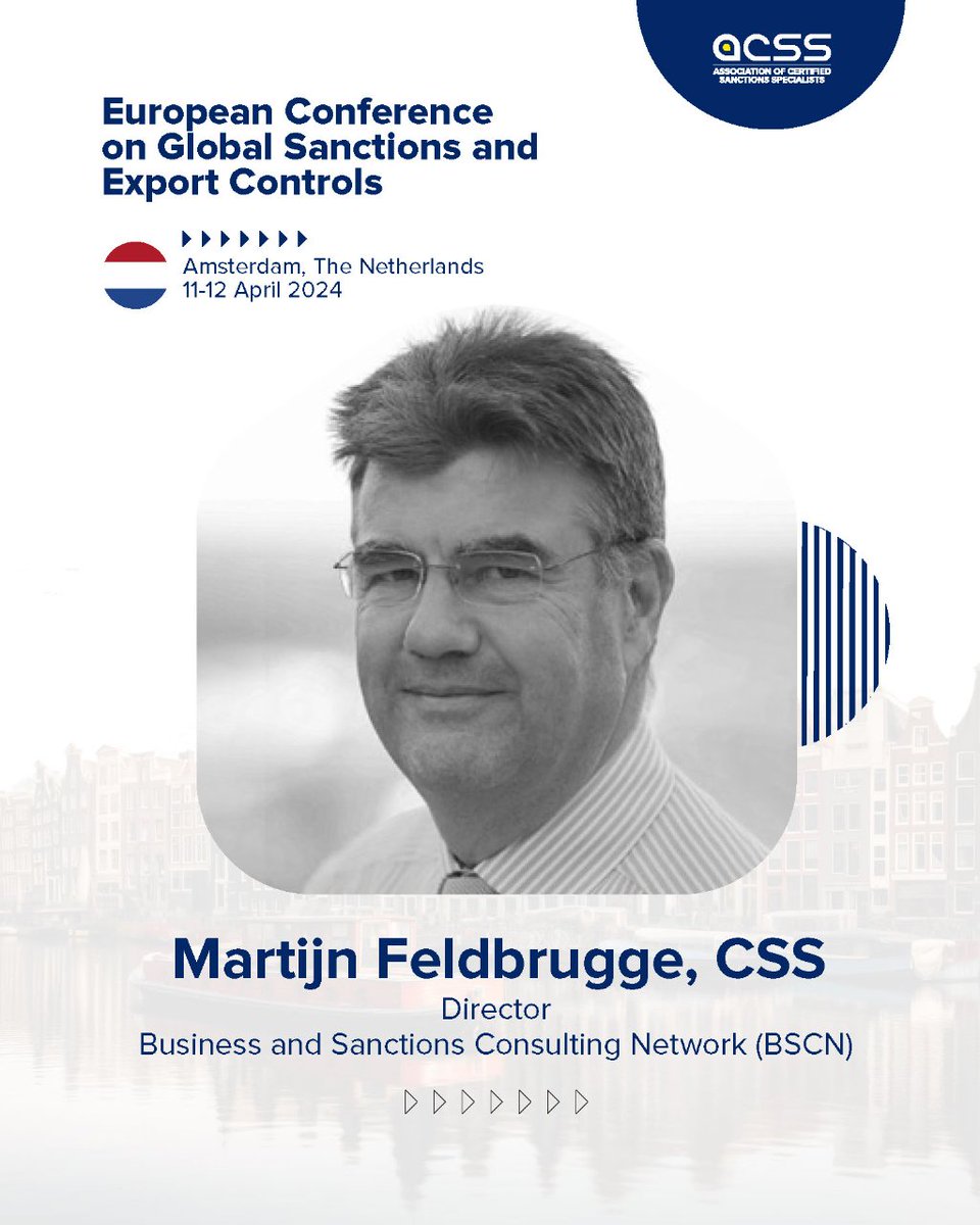 ACSS_Sanctions's tweet image. Join us on April 11-12, 2024, in Amsterdam for a deep dive into the complex global sanctions landscape.
🔗 Register now to secure your spot: 2024euconf.sanctionsassociation.org
#ACSS #ACSSConference #EUConference #ACSSEUConference