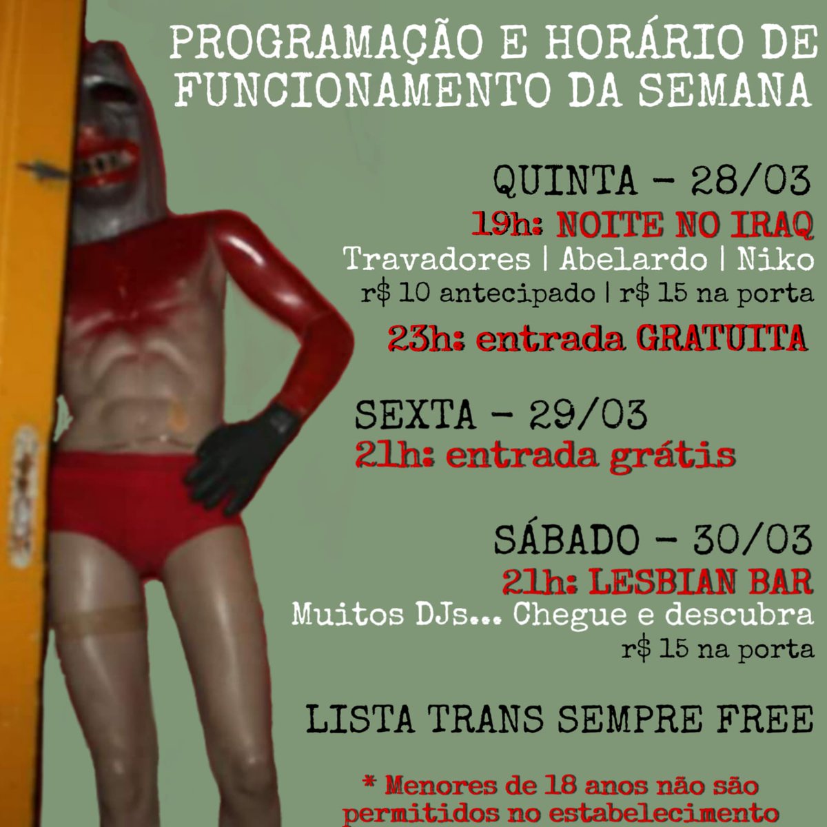 Pega este charme todo do Clementino... E a agendinha do IRAQ!