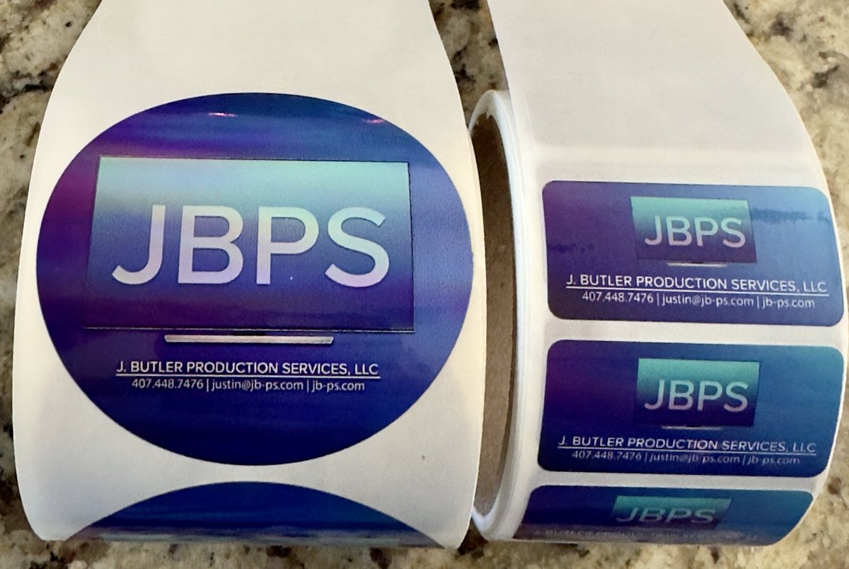 VistaPrint order arrived today! PSA: If you are going to order any stickers from VistaPrint, spend the extra few dollars for the plastic ones. The paper ones are hell to remove from equipment. The holographic case stickers came out pretty sweet! #avtechlife #audiovisual #jbps