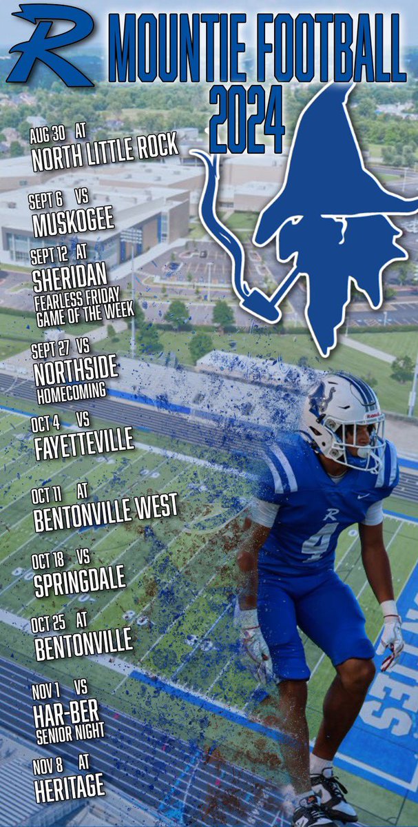 🚨2024 Mountie Football Schedule🚨