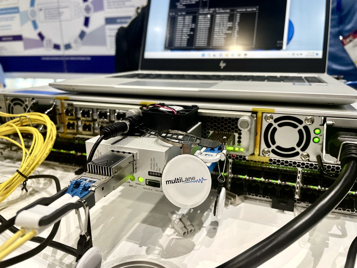 MultiLaneInc's tweet image. We are live at the OIF booth #1323 at #OFC2024 in the largest ever interoperability demo with groundbreaking interoperable solutions in speed, power and density. Pass by to see it in action! ​

#OIFInteropDemo, #OIFatOFC, #OFC2024, #OIFInteroperability #CMIS #NextGenNetworks