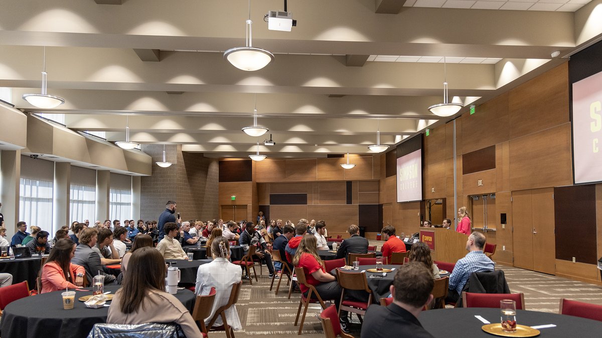 SimpsonCollege's tweet image. What a day at the Sports Administration Symposium! Thank you to all who joined us and a massive thanks to our insightful panelists. Special mention to @ARC_Commish, Marie Stroman, for her spectacular keynote address!