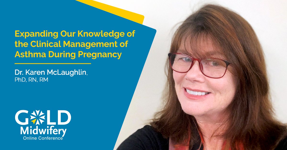 Join us at the #GOLDMidwifery2024 Online Conference with Dr. Karen McLaughlin, PhD, RN, RM for 'Expanding Our Knowledge of the Clinical Management of Asthma During Pregnancy': goldmidwifery.com/conference/pre… #midwives #midwife #MaternityCare #asthma