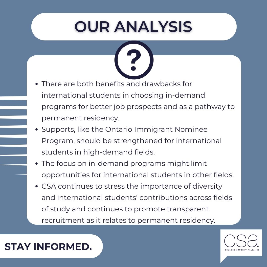 Yesterday, March 27th, the Provincial government announced their plan to allocate study permits across postsecondary institutions. Read CSA's blog to learn more: collegestudentalliance.ca/single-post/on…