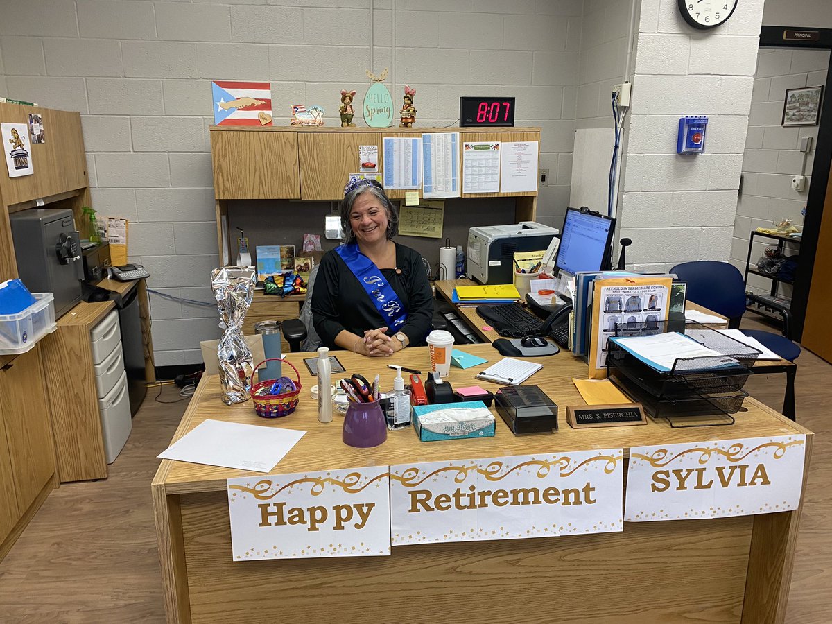 Happy retirement, Ms. Sylvia! We will miss you so much! Thanks for all you have done for us over the years! Enjoy the next chapter ❤️