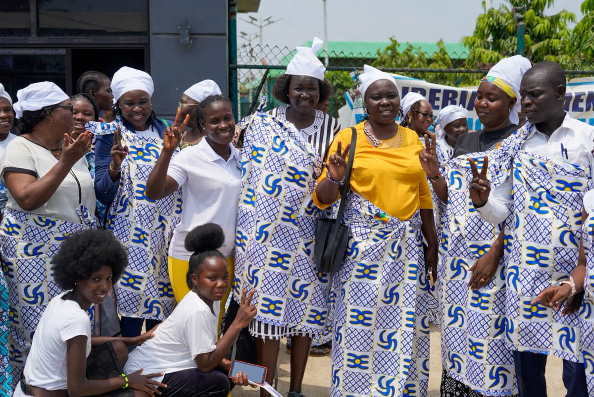 Today, #SouthSudan's delegation stands in solidarity with the Liberian women's movement, led by Nobel Laureate Leymah Gbowee. Jackline Nasiwa emphasized the imperative of global peace, highlighting women's pivotal role in Liberia's 15-year journey to peace. #Solidarity #IWD2024