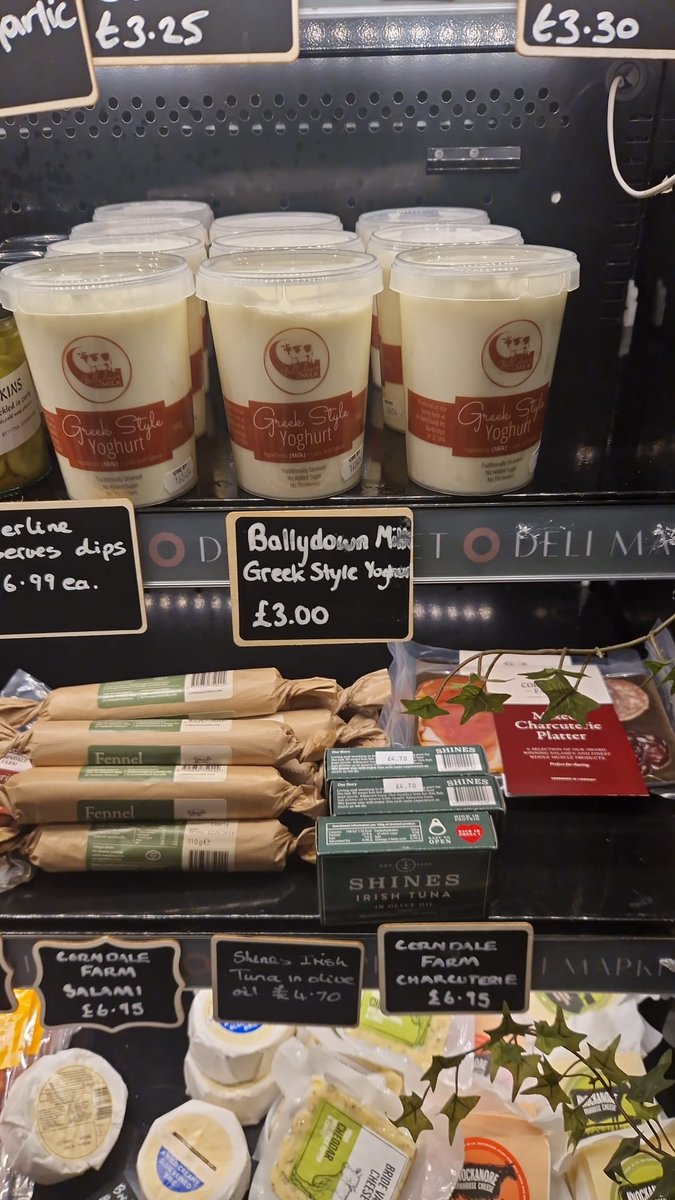 Delighted to be stocking Ballydown Milk's gorgeous Greek style yoghurt on our Portadown deli. Made in Banbridge on the Martin family farm <a href="/FoodHeartlandNI/">Food Heartland NI</a> <a href="/Food_NI/">Food NI</a> 💚