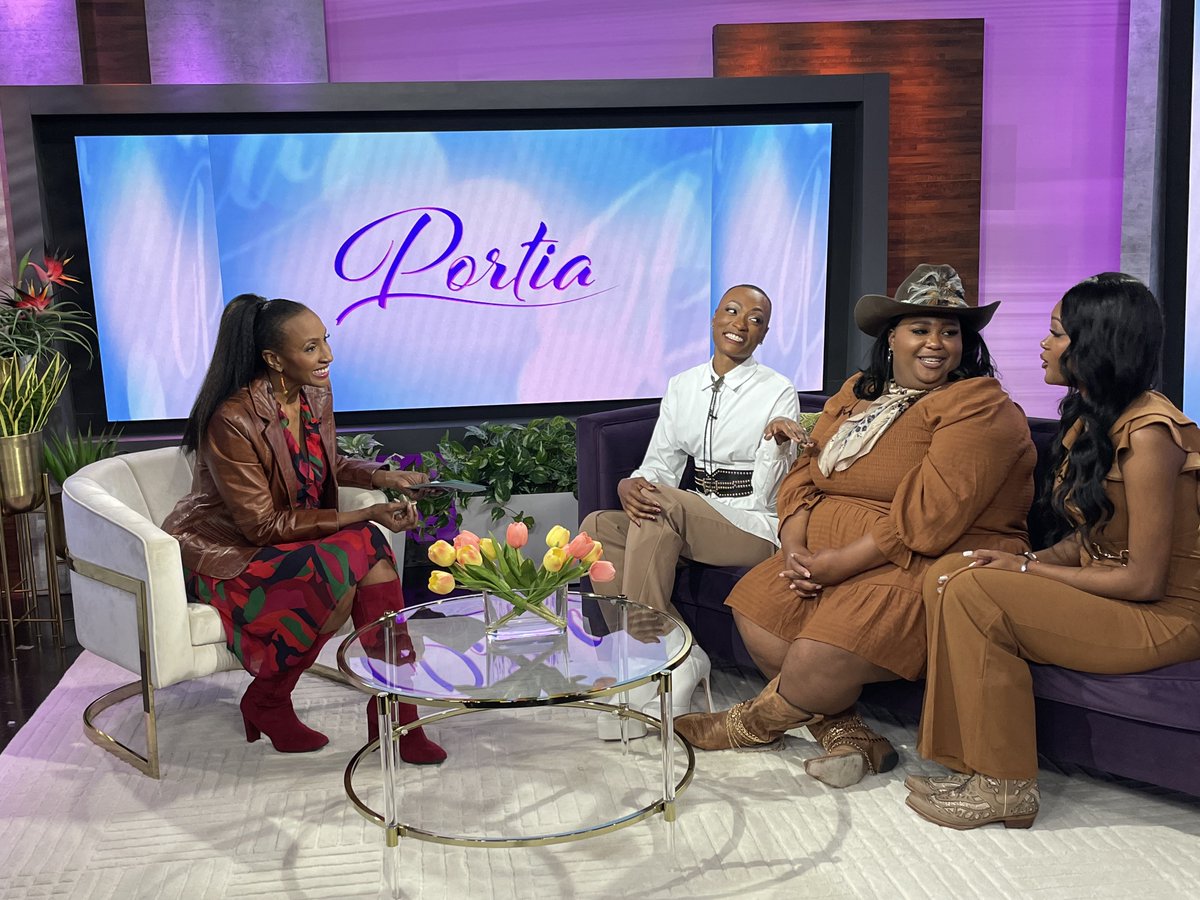 TODAY at 1 on an all-new @PortiaTVShow, we’re celebrating the heart of #countrymusic with @ChapelHartBand! The small-town girls from Mississippi join @PortiaFOX5 to discuss their journey as Black country artists, their #AGT performances & being independent artists. #PortiaTVShow