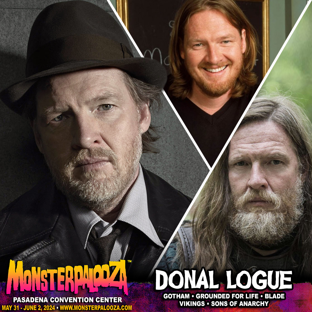 GOTHAM… #BLADE… #GROUNDEDFORLIFE… #VIKINGS… DONAL LOGUE will be at  #Monsterpalooza May 31 - June 2 at the Pasadena Convention Center! GET YOUR  TICKETS IN ADVANCE! For tickets, click here ➨ https://t.co/pBYmmjkmrr, image size:1080x1080