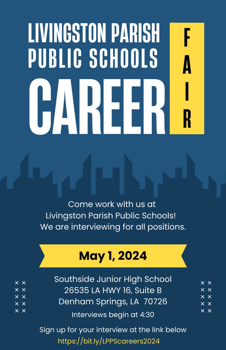 Career Fair, May 1st
Looking to join the family? We are interviewing for all positions at the career fair! signupgenius.com/go/70A0C4DAAAE…  siap.ps/4df0d7