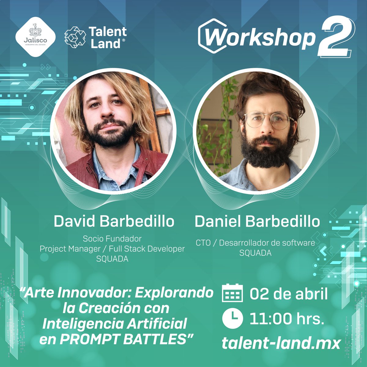 ¿Listos para empaparse de conocimiento y creatividad? Consulten los horarios de nuestra conferencia, taller y tercera edición de Prompt Battles en #TalentLand2024