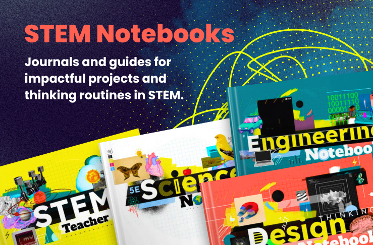 Looking for some innovative #STEM resources? Well @KatieF has you sorted. 4 NEW template books which meet @ISTEofficial standards: ⚗️ Science Notebook 🖥️ Engineering Notebook 🤔 Design Thinking Notebook ➕ STEM Teacher Guide Get yours at hubs.ly/Q02r1N8H0