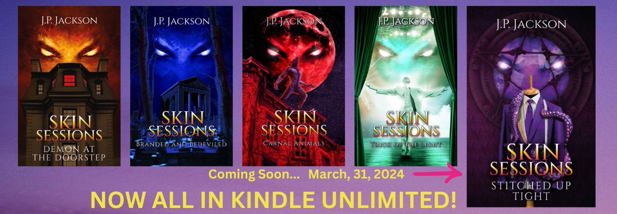 Switching things up a little.
For those of you in Kindle Unlimited, you can now get the entire series there!
(But I had to put the price up on Amazon because the bare minimum is $2.99 - but there'll be lots of sales...freebies, etc.)