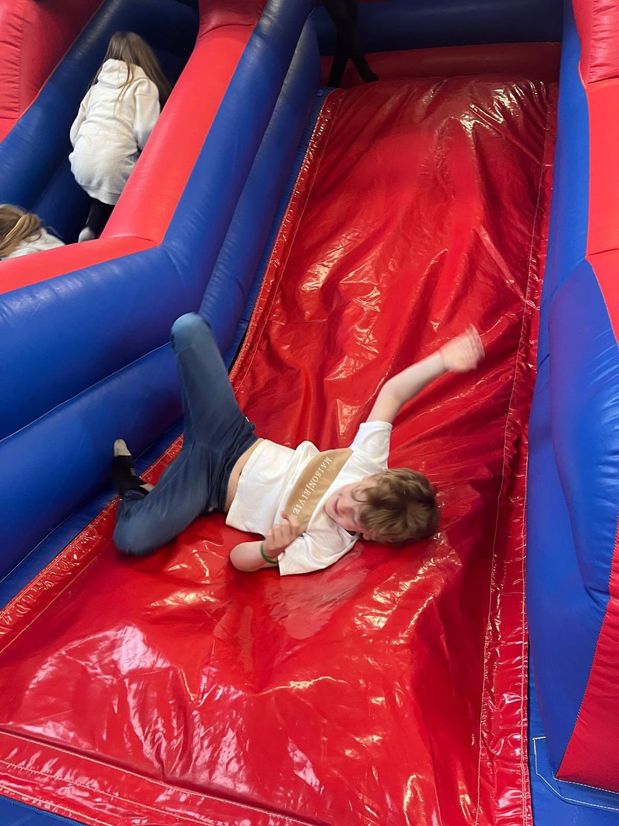 A fantastic morning enjoying the inflatables for earning our Silver RRS Award! 😃