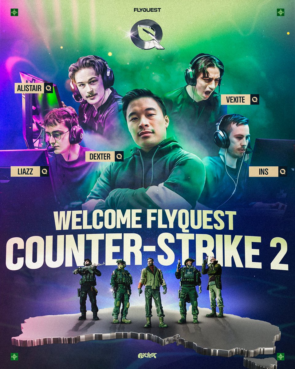 Everyone's favorite Australian Counter-Strike team isn't going anywhere. Joined @FlyQuest! #TimeToFly