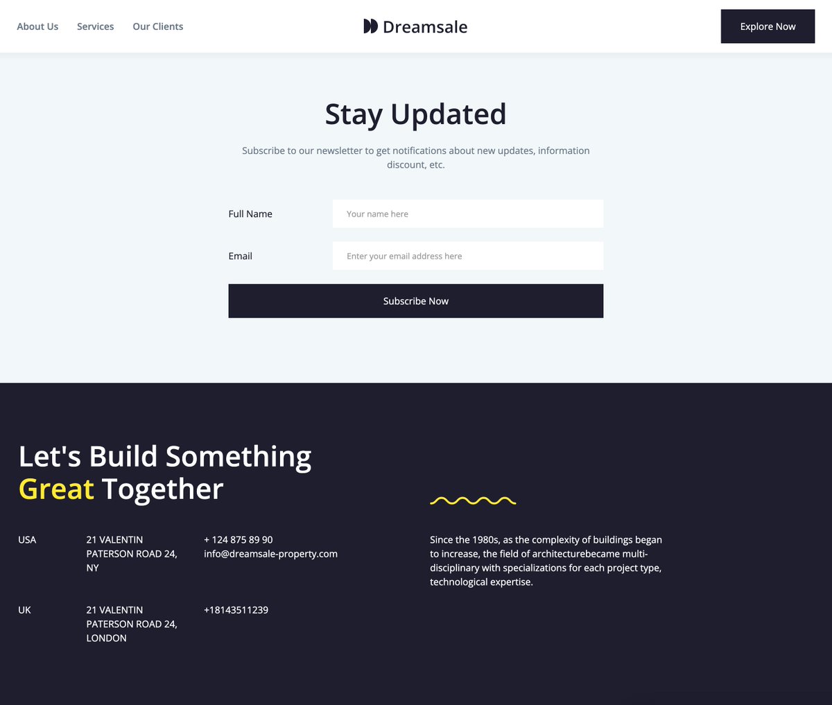 suhailamar's tweet image. Day 98. #100DaysOfWebflow

Continued site build. Completed a few sections. WIP.

#webflow