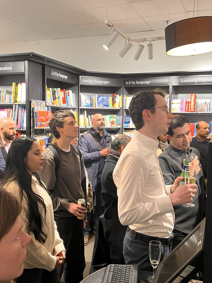 Hurrah to Madhumita Murgia and Picador on a double triumph: a wonderful book launch tonight at Waterstones Trafalgar Square for CODE DEPENDENT, and the additional joy of launching off the back of shortlisting for the Women’s Prize for Non Fiction Congratulations @madhumita29 !