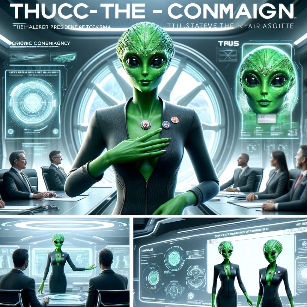 vivissiah's tweet image. Tthakira is redefining leadership at TCCMC. Her &apos;Trust Campaign&apos; is more than marketing; it&apos;s a movement. 🌐👩‍🚀 &apos;Trust is our way&apos; echoes through the cosmos, as TCCMC sets the standard for dependable cognichips. #TrustedTech #TCCMCPresident #Stellima #AImage 🌟👽