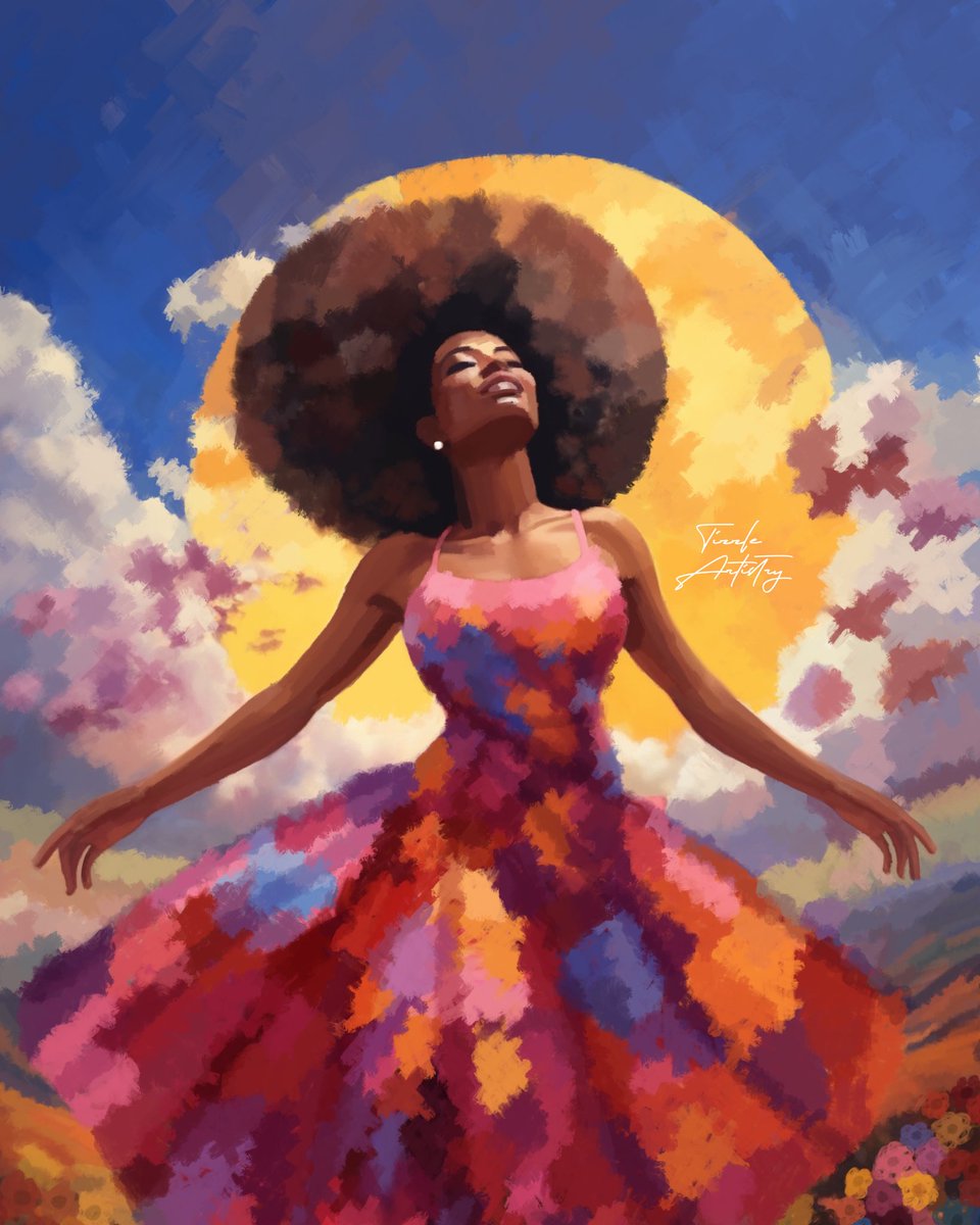 Illustrated this last year and I still feel like it's incomplete but here's to sharing my art anyway ✨ 

I really loved creating this, I loved the process, I love the texture, I love her hair, I love the brushes and colours I used.