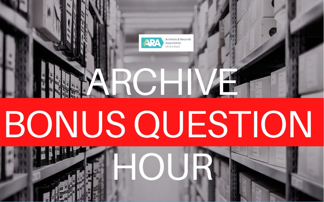 And a bonus question to finish! Bonus Q: What ICH from your region would you like to see inscribed on the Representative list of the ICH for Humanity? What can archivists do to support this process? (Reply to this tweet, start your tweet with BONUS & use #ArchiveHour)