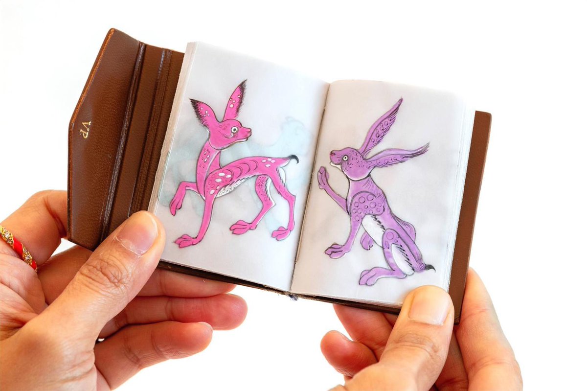 The Book of Useful Animals inspired by a medieval Islamic bestiary (not many, this is perhaps the most famous one) I made my spring rabbits pink and purple I also made the book (with Patrik Prazmari) ...and have you ever seen a panther that is pink? Think!