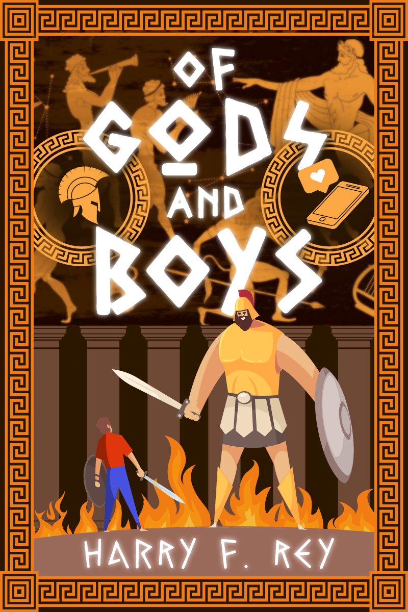 Preorder—May 17 Of Gods and Boys by Harry F. Rey As hard as prison was for teenager Achilles, being outside is even harder as he struggles with the bizarre parole condition of qualifying for a Greco-Roman wrestling competition. deepdesirespress.com/of-gods-and-bo… #ireadya #gaybooks