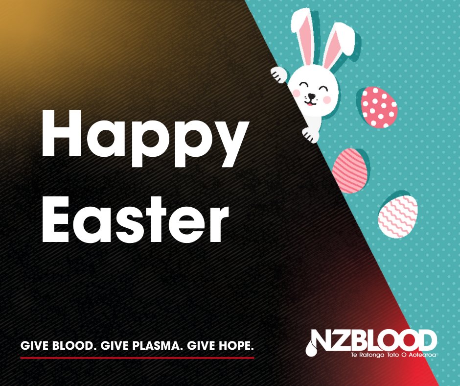 Have an egg-cellent Easter long weekend with your loved ones. We can’t wait to see you back donating soon.