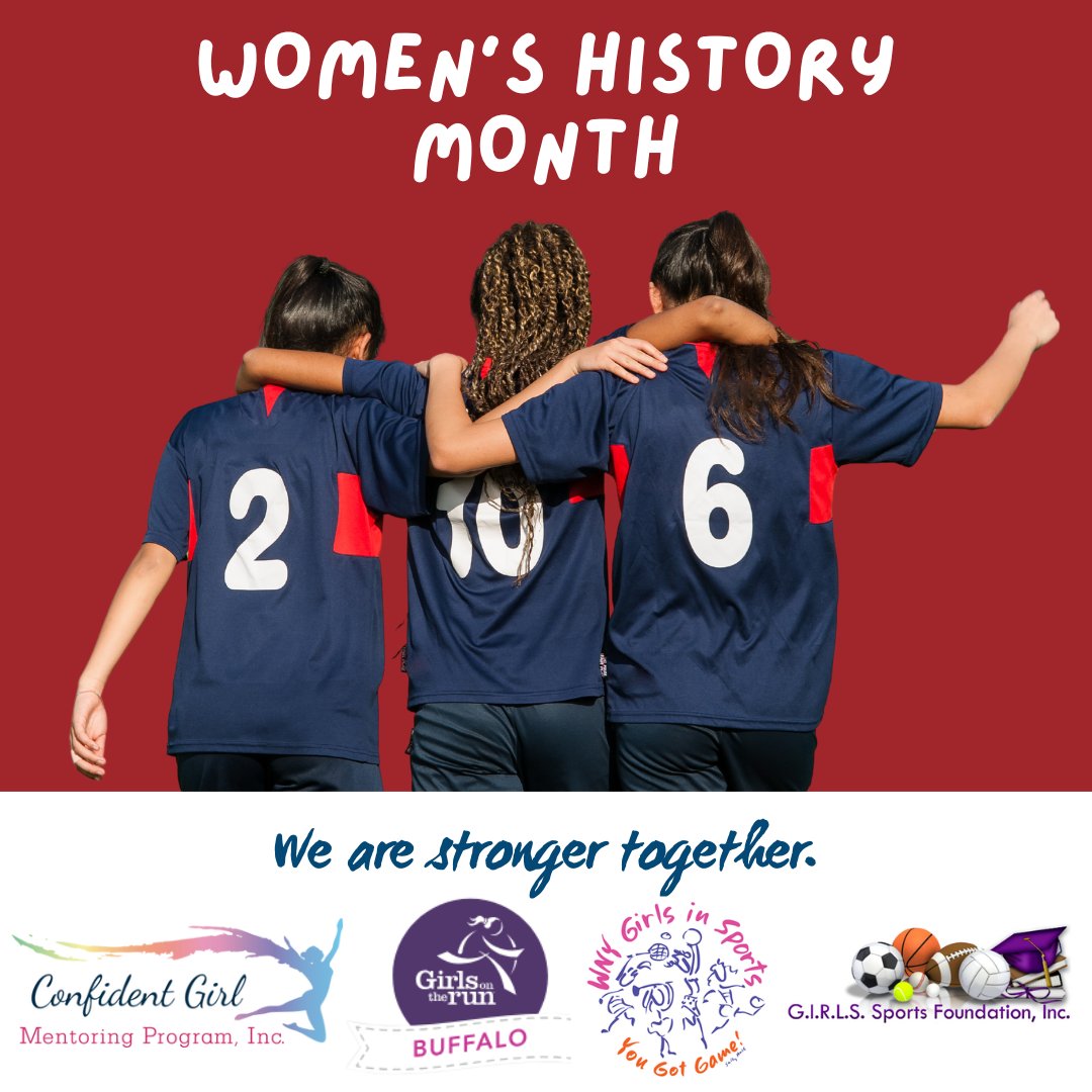 As we close out Women's History Month, we would like to recognize our partners who focus on serving young girls in our community: @CGMPInc, @GOTRBuffalo, WNY Girls in Sports and G.I.R.L.S. Sports Foundation. Thank you for providing opportunities for girls in WNY!