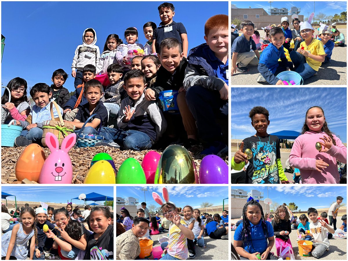 Annual @DelValleES_YISD Easter Egg Hunt🥚🐰✨.  The best Easter is one spent with your peeps🐥 🐣! #ILovePE #DelValleESPE #OFOD #THEDISTRICT #DVBuilt #Easter2024