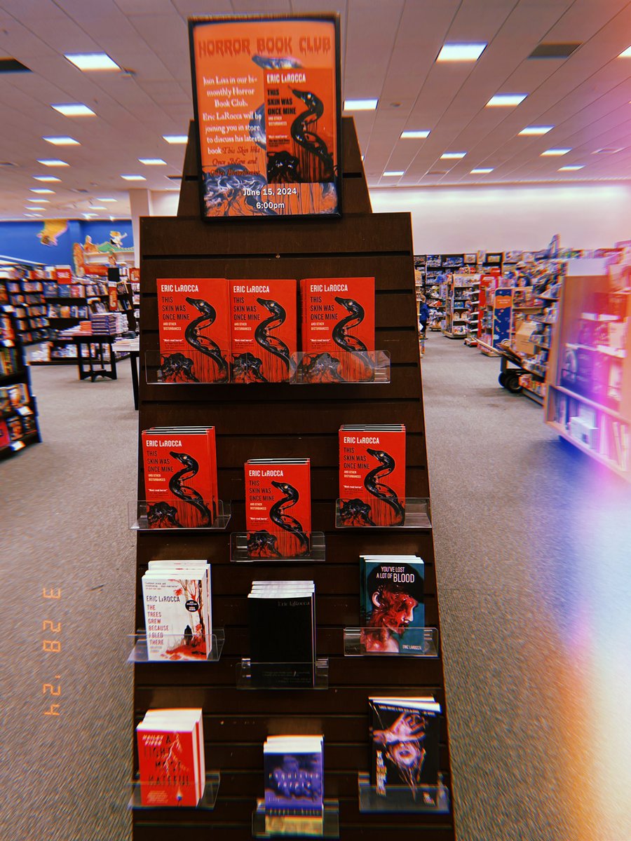 It’s a little early buuuuut we are so very excited to announce our June horror book club with @hystericteeth joining us to discuss their new book June 15th! Come see a bookseller to get your copy now!